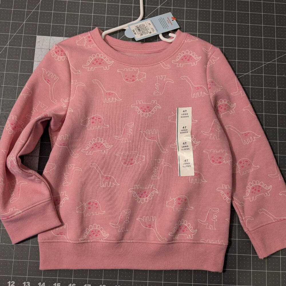 Cat & Jack Dinosaur Sweatshirt - New With Tags - 4T